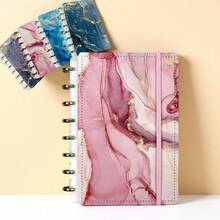 Smart Notebook Marble 8/10/11 Discs Cute Stationery Back To School - Multicolor - View 5
