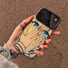 Anime Girl Expressive Art  Case, Shockproof Clear Protective Covers With Vibrant Eye & Emotional Design For Anime Fans - Multicolor - Ver 6
