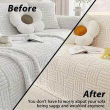 10/20pcs Sofa Cover Fixing Strips With Soft Clips To Secure The Sofa Cover, Ensuring That The Sofa And Bed Cover Are Fixed Firmly - Non Slip, Washable Fixing Strips To Ensure The Stability Of The Sofa Cover, Local Cleaning, And Enhance Home Comfort - White - View 3