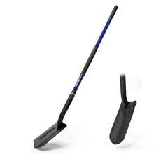 CGRNT 4-Inch Heavy Duty Trench Shovel With Blue Handle Narrow Trenching Spade For Digging Gardening Landscaping 56 Inch Professional Grade Tool For Irrigation Rocky Soil Applications Durable Design For Efficient Trenching In Hard Soil And Landscape Maintenance - Blue - View 1