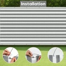 [Landscape Area Sunshade Net]With Decorative Weaving And Artistic Edge Wrapping Design, It Has A Unique And Beautiful Effect. This Outdoor Sunshade Net Is Both An Elegant Plant Sunshade Net And Can Be Used As A Privacy Fence Screen.