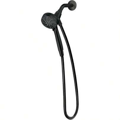 Moen Engage Magnetix Matte Black -Performance 3.5-Inch Six-Function Detachable Handheld Showerhead With Magnetic Docking System 26100EPBL For Modern Bathrooms Efficient Water Flow And Easy Installation Ideal For Daily Use And High-Performance Shower Experience