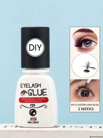 1pc Professional Eyelash Extension Glue - Forabeli 10 Ml / 1 Sec Dry Time / Hold - 7 Weeks / Maximum Bond / Black Adhesive Latex Free For Semi-Permanent Extensions / Professional Eyelash Supplies (For Professionals And Salons Only, Personal Use Prohibited)