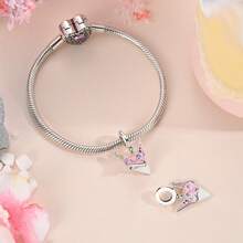 1pc Silver Color Japanese Series Cat Daruma Egg Doll Koi Fish Mount Tumbler Charms For Snake Bracelet Necklace Unique For Diy Beads Pendant Luxury Jewelry Great For New Year Occasions For Seeking Good Luck - Silver - View 4