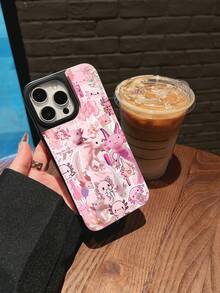 Funda tipo cartera con diseño de ajolote, adorable y original, con ranura para tarjetas, ideal para amantes de los animales y niños, ya que protege el teléfono. Decorada con encantadores estampados de ajolotes y flores, esta funda es compatible con iPhone 16e, 16, 15, 14 Plus, 13, 12, 11 Pro Max, SE, 2022, 7, 8 Plus, X, XR, XS Max. Incluye un tarjetero y una funda protectora resistente con doble cierre magnético. - Rosa - Ver 4