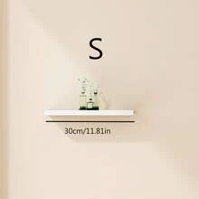 1pc Wall Mounted Floating Shelf, Wooden Board Bookshelf, Wall Decor Rack, Rustic Style Wood Plastic Composite Shelving Unit For Bathroom, Kitchen, Office - Multicolor - View 10
