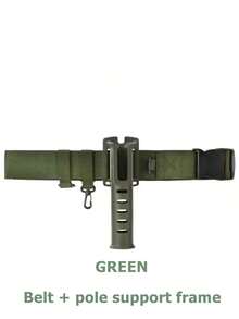 حامل قضيب محمول، حامل قضيب صيد السمك، حامل قضيب متعدد الاستخدامات للصيد البحري والصخري، حزام وإطار - متعدد الألوان - مشاهدة 10