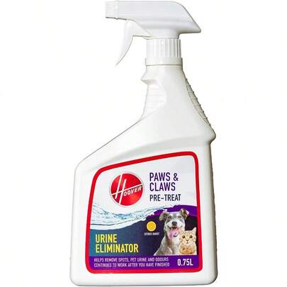 Paws And Claws Urine Eliminator Spray PreTreatment Spray With Enzymatic Formula For Tough Dog And Cat Urine Stains And Odours From Carpet Upholstery And Car 750 ML