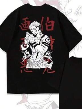 2026 New Casual Short Sleeve Round Neck Top  Anime Itadori Yuji Handsome Print Summer Women's T-Shirt Casual Breathable Street Women Clothing Fashion,Short Sleeved Single-Sided Printed T-Shirt,180g Heavy Cotton,Spring Summer Top, Relaxed Fit Tee, Pullover Style Shirt,Retro Hip-Hop Style,Street Style,Machine Washable, Suitable For Wearing During Halloween Young Boy T Shirts Conjunto De Niña Mom And Daughter Matching Outfit Tv Girl Gifts For Teen Girls Ropa Para Niño Teen Boys Gifts Kids Christmas Outfits Clean Girl Aesthetic Clean Girl Aesthetic Shirts Girls Tops For Teen Girls Teen Shirts Juniors Girl Clothes Coats For Girls Boy Clothes For Kids Christmas Outfit For Girls Teen Tops Family Matching Clothes Boys Shirts Kids Girls Clothing Gift For Kids Happy New Year Gift