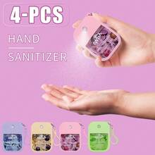 AIR FUSION 1/2/4 Bottles Of Concentrated Spray Moisturizing Hand , Containing Sweet Guava, Purple Orchid, Black Plum, Cucumber Flavor, Travel Suits (4 Sets), Portable Hand  Travel Suits (1.2 Ounces/Piece) 35ml, Each Set Contains 500 Times Of Spray - 4混合 - 查看 1
