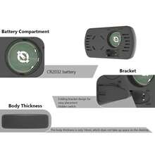 érmino®Medidor Digital LCD con Higrómetro®metro, Sensor con Ventosa para Incubadoras y Terrarios, Medidor de Temperatura y Humedad para Reptiles y Aves - 1 - Ver 10