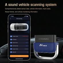 BXD DA200 OBD II AI OBD Smart Diagnostics / Bluetooth 4.0 / Bluetooth 5.4 Scanner For IPhone & Android: 2025 Enhanced Check Engine Fault Car Code Reader, Universal Car Diagnostic Tool With All System Scan, Oil Reset, Battery Test, Performance Test