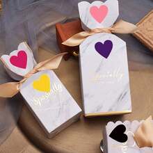 Solid Color Heart Adhesive Labels Stickers 9 Colors Heart-Shaped Sealing Stickers Handmade Marking PVC Stickers - C858 - View 4
