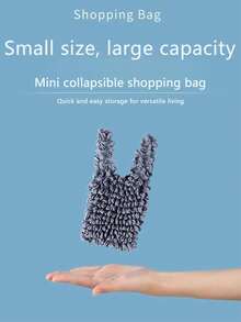女士可扩展手提袋，弹力购物手提包，大容量可重复使用购物袋，弹性便携，适合居家、旅行和购物，多种颜色可选，可折叠购物袋，旅行必备菠萝袋，防皱气泡袋，适合旅行、露营、户外、海滩、夏季度假 - 彩色 - 查看 2