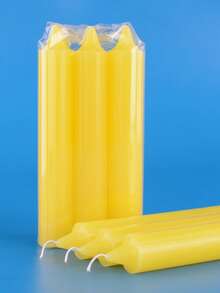 6 Pieces Per Pack, Diameter 2.5 Cm Long 15 Cm, A Variety Of Colors Odorless Household Lighting Colored Candles, Bar Restaurant Candlelight Holiday Religious Ceremony Black White Purple Pink Green Candles - Multicolor - View 10