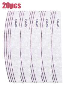 100支装指甲锉，双面指甲抛光器，专业美甲护理工具，适合DIY指甲修型、打磨和抛光，适用于女性手指甲和脚趾甲，居家和美甲沙龙皆宜，美甲护理用品