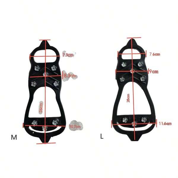 Crampons Traction Cleats - Ice Grips Snow Grips Walk Traction Anti Slip Stainless Steel Spikes Crampons For Men Women...