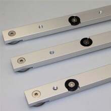 شريط انزلاق عالمي للنجارة، شريط انزلاق مزود بحلقة تثبيت، شريط انزلاق معدل للنجارة، مسار سكة انزلاق للمنضدة المنشار المنزلقة، أداة مساعدة لتعديل DIY لمقبض الدفع المحدود