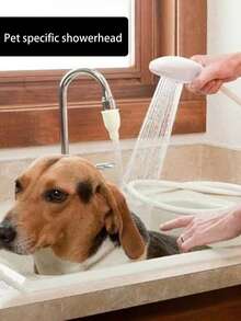 Convenient Pet Specific Showerhead, Pet Cat And Dog Shower Extended Version Showerhead, Is The Best Beauty Gift For Pets, Pet Supplies, Pet Showerhead