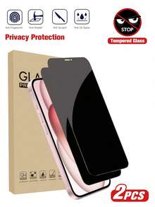 2pcs Privacy Screen Protector, Compatible With Apple 17/17Pro/17Promax/16 Promax, Anti-Peeping Tempered Glass Protective Case, Anti-Scratch, Anti-Shock, Anti-Oil, Anti-Scratch Coating - 2 Piece Pack - View 32