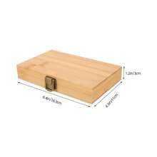 Watercolor Paint Palette 36 Empty Half Pans 4x6 Inch Wooden Travel Box Case Acrylic Gouache Painting Amateur Hobbyists Painting Artists Lovers Back To School Supplies - 如圖所示 - 查看 7