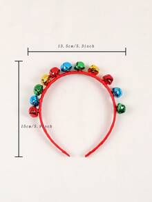 1 Peça Tiara de Natal com Sinos, Amigável com a Pele e Cabelo, Adequada para Eventos, Reuniões, Festas