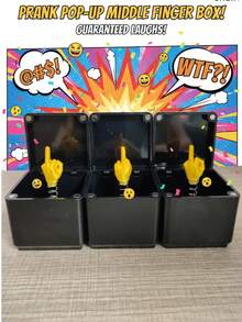 3pcs/Set Bestselling ABS Surprise Gift Box, 5*5*5cm Funny Prank Small Toy Decoration - Multicolor - View 3