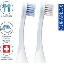 Curaprox Hydro Brush Heads Sensitive Duo For Gentle Gum Care Daily Cleaning  Toothbrush Replacement Heads 2Pack Swiss Made - 如圖 - 查看 2