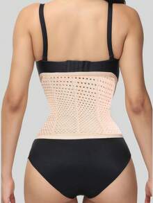 1 Pc Women Waist Trainer For Belly Fat, Tummy Control And Abs Belt, Women Corset Shaper, Lower Abdomen Shaper And Fitness Support,Waist Trainer Girdle,Gym - Khaki - View 2