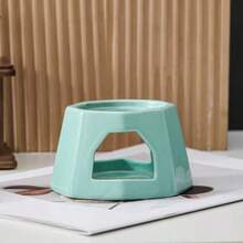 创意高品质海绿色多边形陶瓷奶酪保温器，带把手；跨境热销陶瓷巧克力火锅套装；冰淇淋火锅杯；奶酪融化杯；小型火锅杯；咖啡杯；大容量巧克力融化锅套装（含叉子）；圣诞节及其他节日送给朋友、家人、情侣的最佳礼物；保温锅 - 彩色 - 查看 4