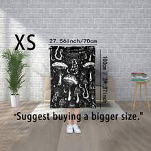 Cozy Black & White Mushroom & Snail Flannel Blanket - Plush All-Season Bedspread With Magical Forest Creatures, Soft Bed/Couch/Travel Throw & S, Durable Bedding Gift (/Black)-30*40in - 彩色 - 查看 3