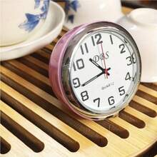 Unisex Mini Quartz Desk Clock, Portable Minimalist Creative Silent Bedside/Student Exam/Car Clock