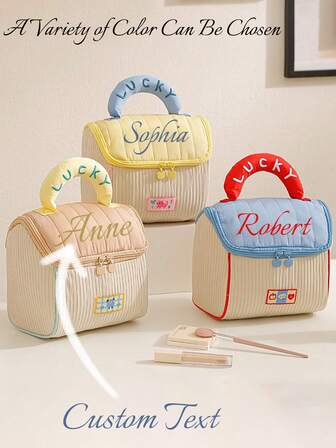 Customized Makeup Bag,Small House Makeup Bag,Stationery Bag,Makeup Bag Makeup Pouch Skincare Bag Toiletry Bag Packing Cubes,Bathroom Living Room Bed Bathroom Organizer, Jewelry Organizer, Lip Oil Organizer