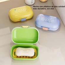 ón de Viaje, Bandeja deón de Baño Portátil A Prueba de Fugas con Bandeja Adecuada para Baño, Gimnasio - 1 - Ver 5