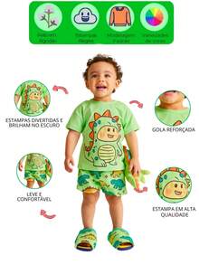 6-Piece Summer Pajama Set For Boys, Glow-In-The-Dark, Assorted Colors - Children's Clothing - Multicolor - Ver 2