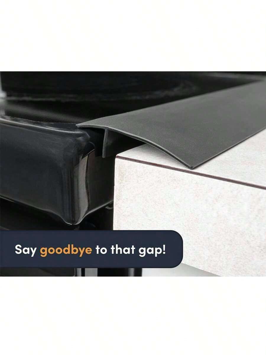 2pcs Easy-Clean Silicone Stove Gap Cover, Kitchen Counter Gap Filler, Heat Resistant Oven Gap Filler, Between Kitchen Appliances Washing Machine And Stovetop Gifts Birthday Graduation