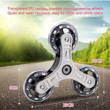 Xe đẩy mua sắm 8 bánh di động / Xe đẩy hàng tạp hóa gấp gọn dùng trong gia đình/thương mại / Xe đẩy đa địa hình - Kiểu dáng ngẫu nhiên - Nhiều màu - Xem 5