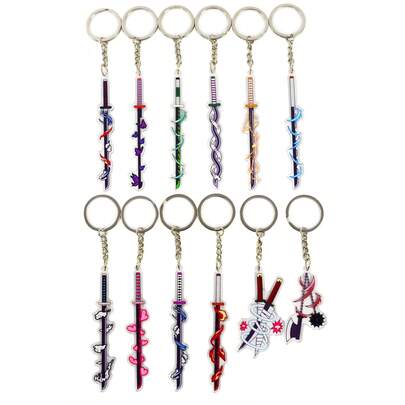 2025 New - Birthday Gift - Collectible Gift - Keychain - Keychain, Anime Acrylic Charm, Kimetsu No Yaiba Accessories