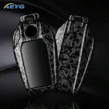 适用于宝马5系、7系G11、G12、G30、G31、G32、I8、I12、I15、G01、X3、G02、X4、G05、X5、G07、X7的碳纤维纹理ABS汽车钥匙壳保护套，钥匙扣 - BMWD款 - 查看 3