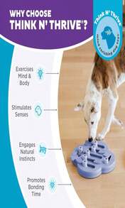 Outward Hound By Nina Ottosson Dog Brick Treat Puzzle Enrichment Toy, Level 2 Intermediate Game, Blue - Màu B - Xem 6