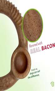 Benebone Ring Durable Dog Chew Toy For Aggressive Chewers, Real Bacon, Made In USA, Medium - Màu B - Xem 2