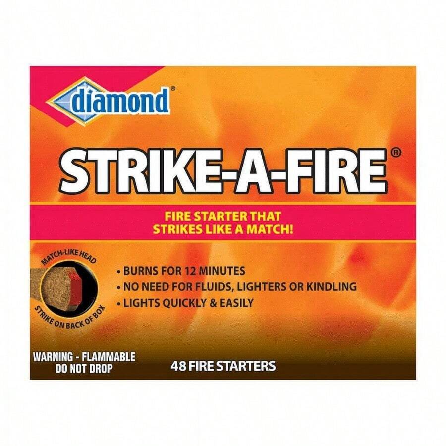 Strike - A - Fire Fire Starters, 48 Count Per Pack, Strikes Like A Match Total Weight 3.3lbs Per Pack - Đơn - Xem 1