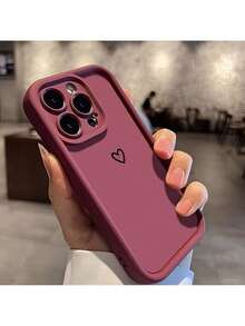 Una funda protectora para iPhone 16, 16 Pro, 16 Plus, 16 Pro Max y modelos anteriores 15, 14, 13, 12 y 11, con un diseño ligero, amortiguador y antideslizante, adecuada tanto para hombres como para mujeres, completa con un forro de aire suave.Funda decorativa para celular - vino tinto - Ver 7