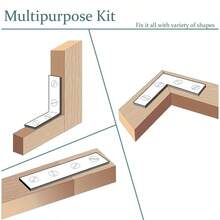 Mending Plates Tool Box Right Angle Corner Braces Straight Braces For Furniture Repair Fix And DIY Projects
