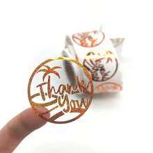 100-500pcs 2-Inch (5.08cm) Round White Background Transparent Customizable Labels - Personalized Paper Labels Suitable For Business Logos, Thank You Cards, Weddings, Parties, Birthdays, Bridal Showers, Cozy Autumn Desert Vibes, Office Decor