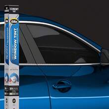 Gila VLT Tinte básico para Vidrio Trasero de automóvil, Resistente a los arañazos, Básico, 35% Dark, 24 x 6' - 20% Limo Negro - Ver 13