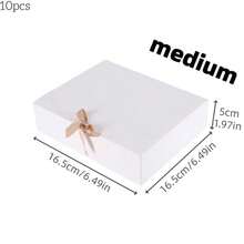 10件套豪华金色礼盒，带盖，适用于伴娘邀请函、婚礼、生日、派对、圣诞节、毕业典礼、情人节等场合。 - 金色 - 查看 16