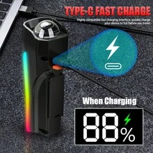 1PC LED Bike Bicycle Light Type-C Rechargeable Road Bike Front Back Headlight Lamp Flashlight Cycling Light Cycling Accessories - Multicolor - View 5