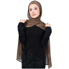 Modal Cotton Hijab Scarf For Women With Undercap Set,ChocoBrown - ChocoBrown - View 1