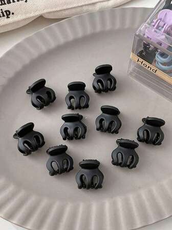 20/40Pcs Fine Small Pumpkin Hair Claw Set For Women Fashion Charm Small Hair Claw Cute Hair Accessories For Girls Gifts Casual Claw, Black Hair Accessories Fall Winter For Vacation Elegant Hair Clip Fashion Hair Clutch